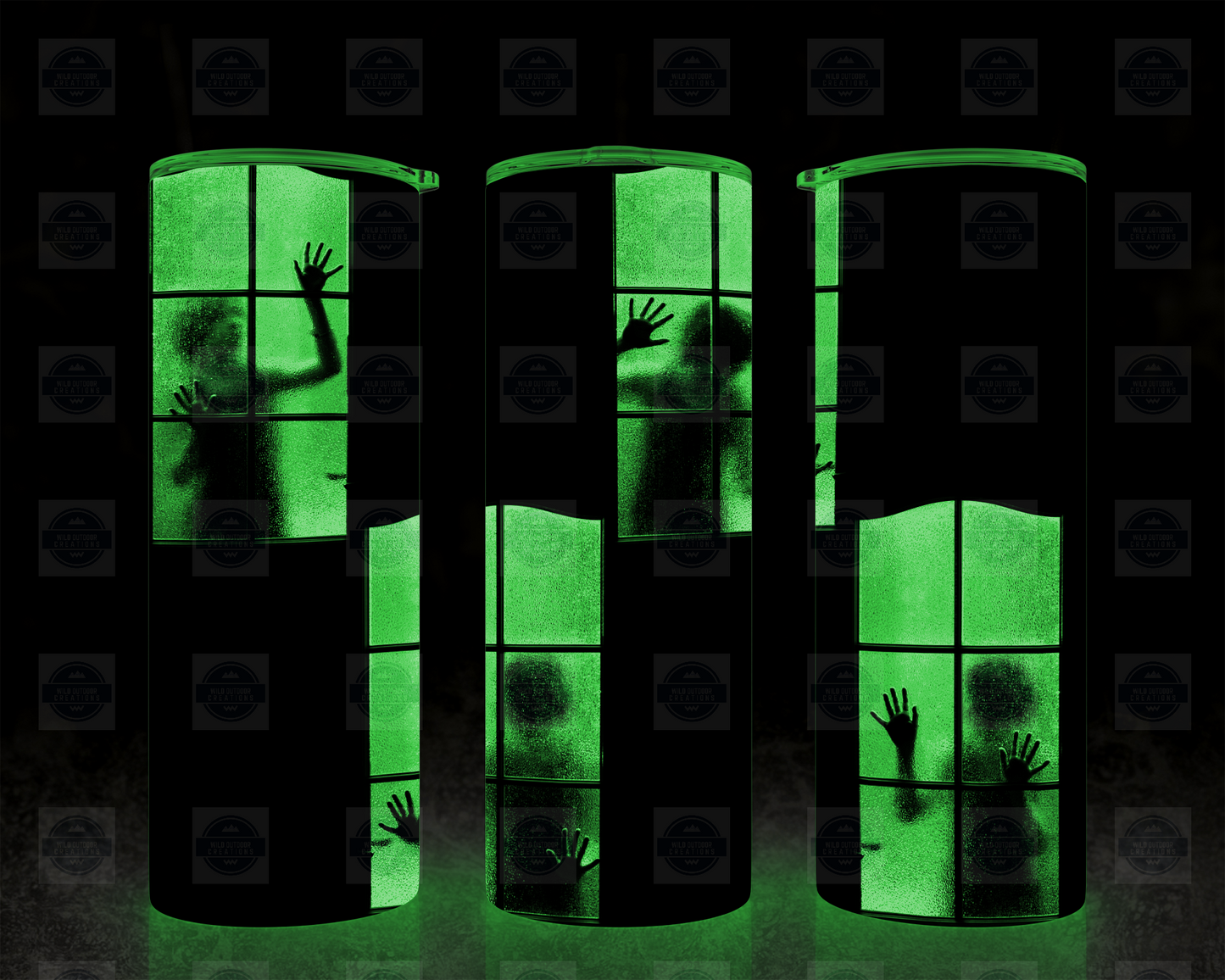 Glow-in-the-Dark Halloween Tumbler Cup with Straw Lid Spooky Drinkware for Parties and Events