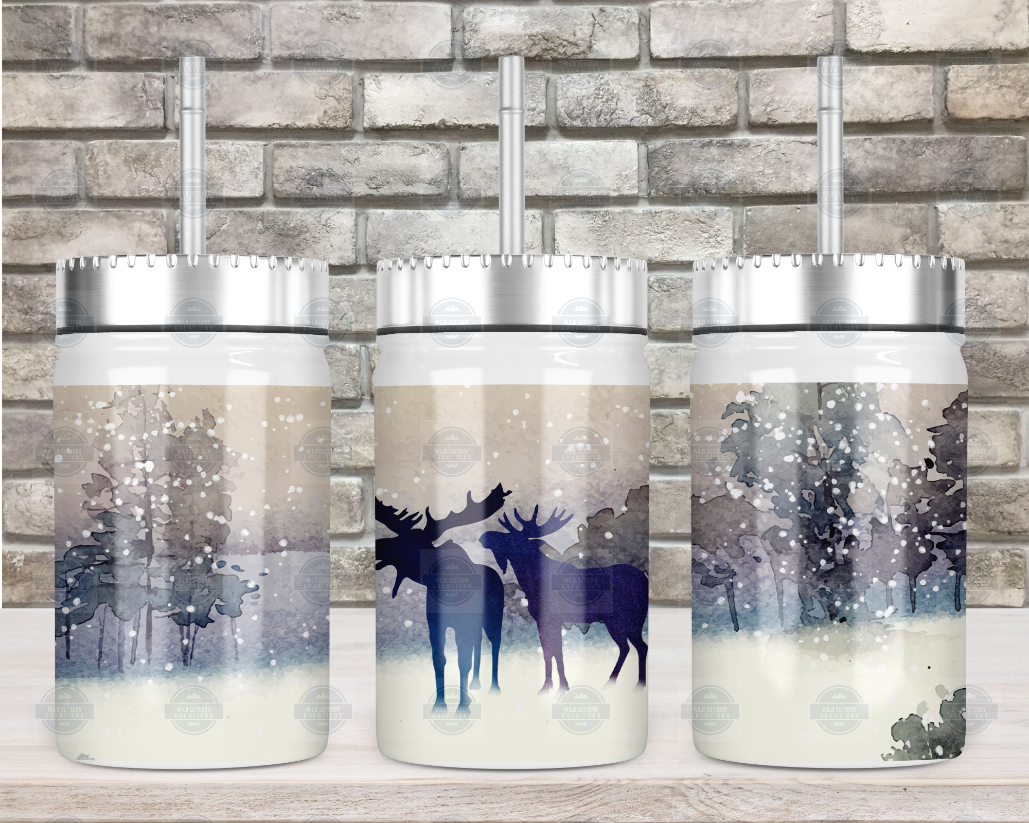 Lonely Wolf Outdoorsy 17oz Mason Jar Tumbler with Straw and Lid – Wild  Outdoor Creations