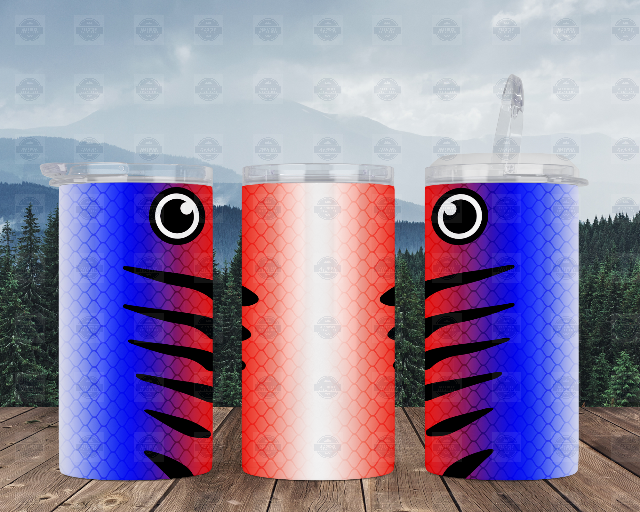 4-in-1 Patriotic Fish Lure Can Cooler Perfect for Outdoor Adventures