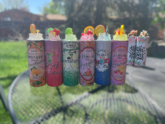 Glow-in-the-Dark Summer Tumbler with Ice Lid  Straw - Travel-Friendly Cup