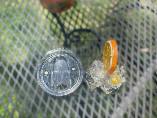 Glow-in-the-Dark Summer Tumbler with Ice Lid Straw - Travel-Friendly Cup