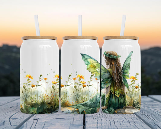 Magic Field Fairy Tumbler, Fairy Lover Gift, 16oz Stainless Steel Soda Can, Magical Gift