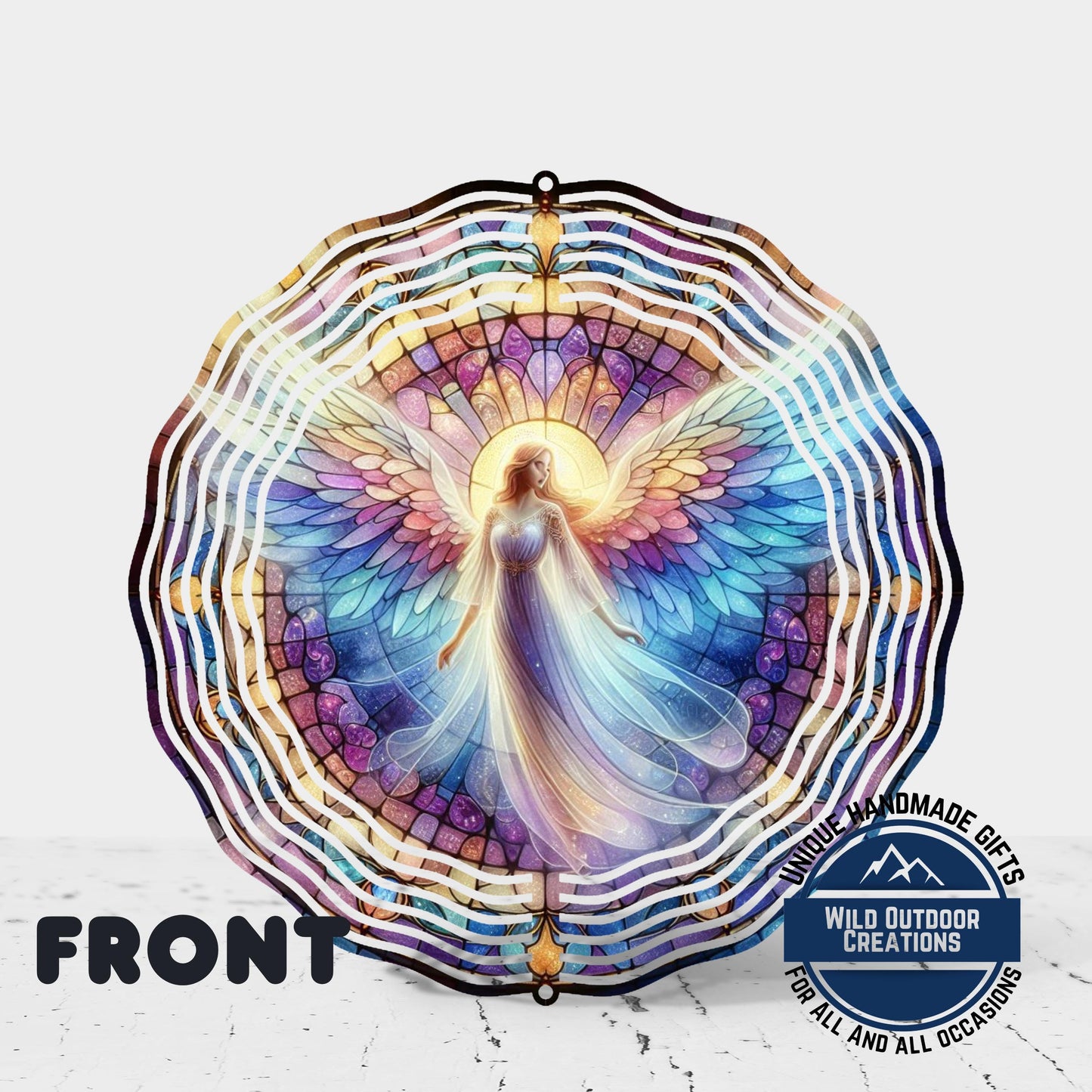 Angel Wind Spinner – Pastel Garden Decor | Unique Mother's Day Gift, Outdoor Art