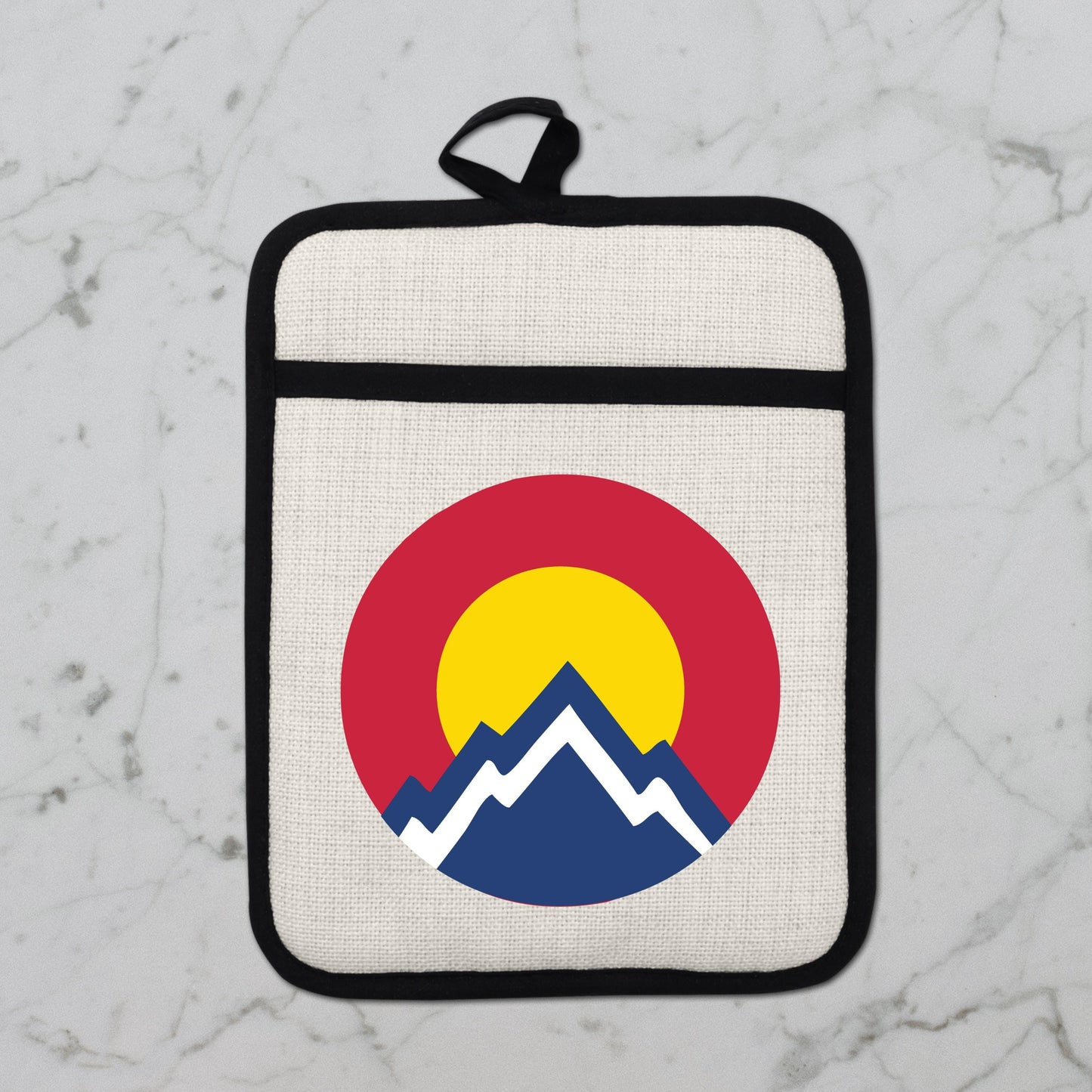 Colorado Pot Holder | Silicone Pocket Oven Mitt With Heat Resistant Trivet