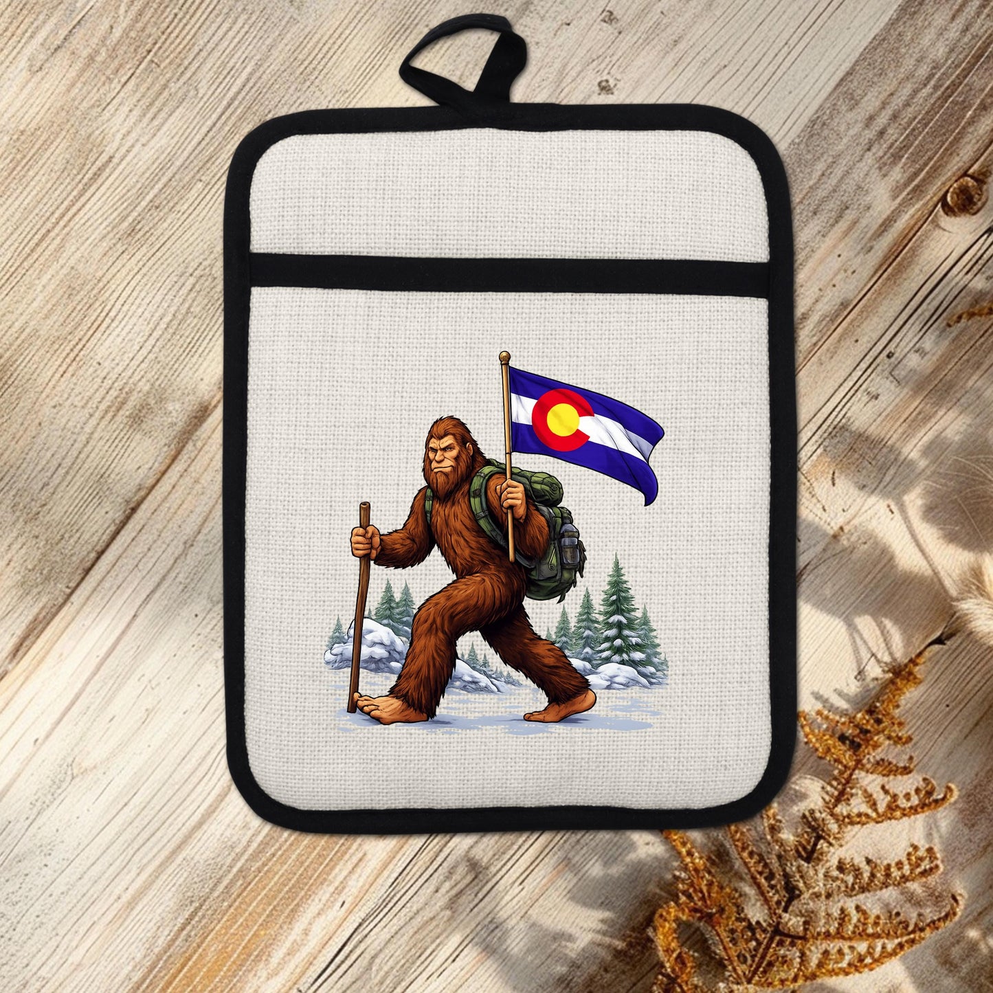 Bigfoot Pot Holder – Silicone Trivet Mitt | Pocket Style Heat Resistant Mitt