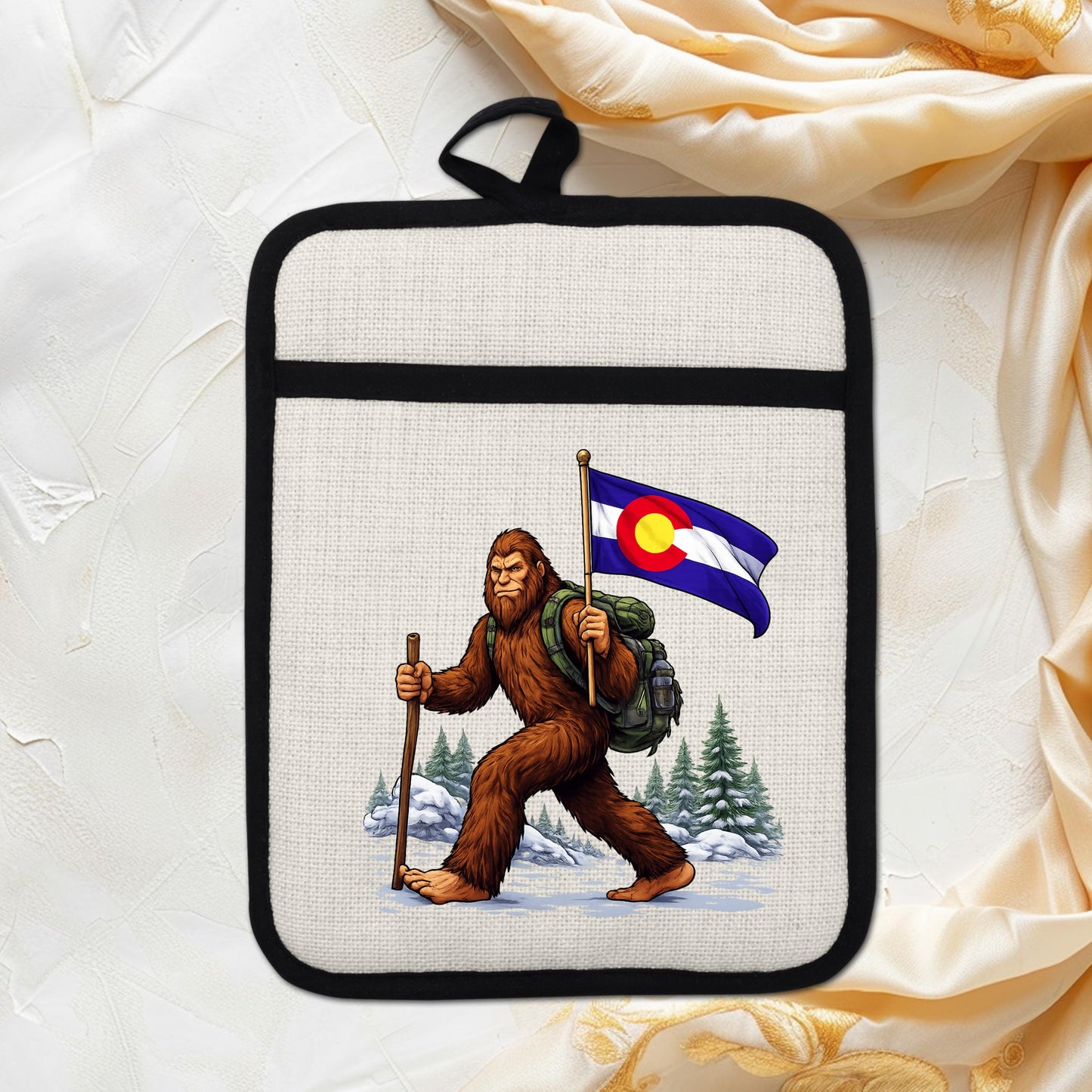 Bigfoot Pot Holder – Silicone Trivet Mitt | Pocket Style Heat Resistant Mitt
