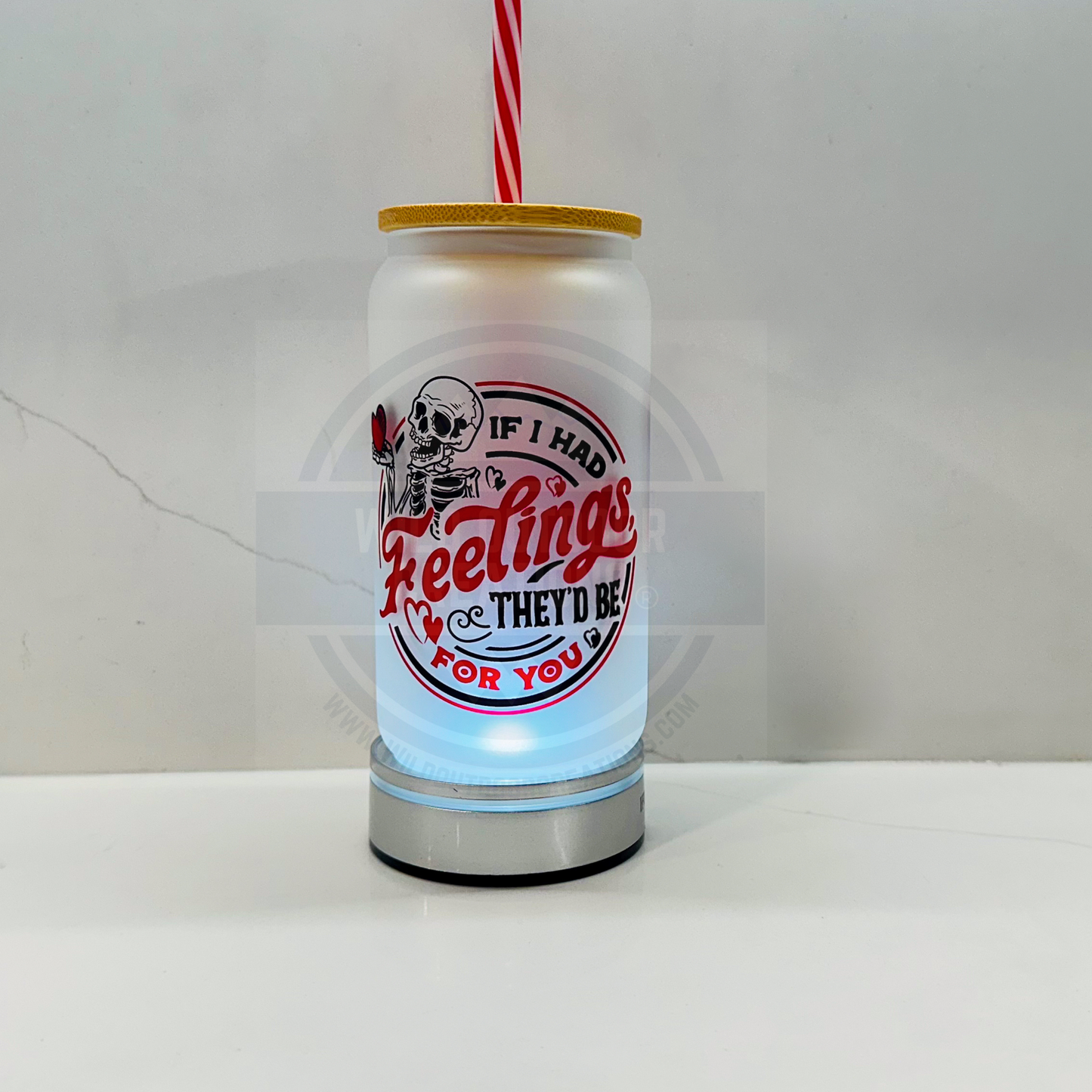 If I Had Feelings They'd Be For You Iced Coffee Tumbler with Straw