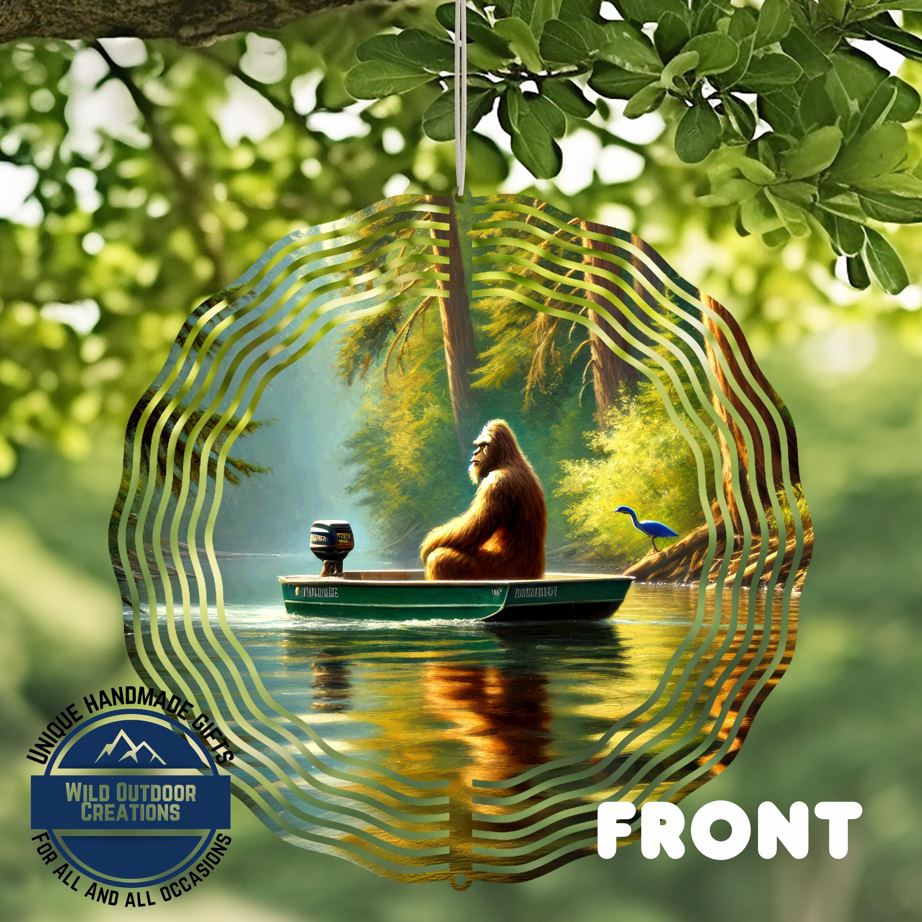 Bigfoot Boat Spinner - Wild Outdoor Creations Aluminum Decor