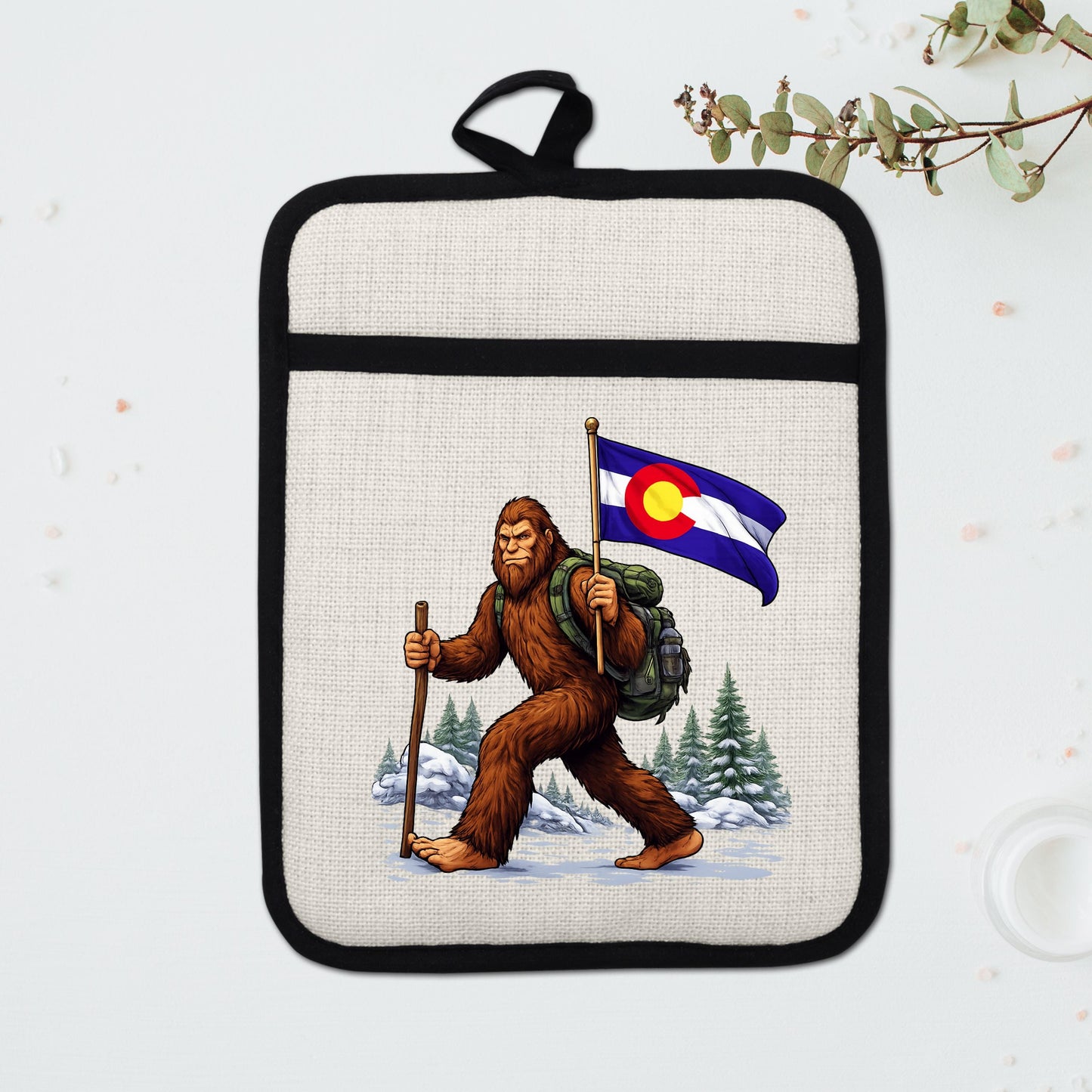 Bigfoot Pot Holder – Silicone Trivet Mitt | Pocket Style Heat Resistant Mitt