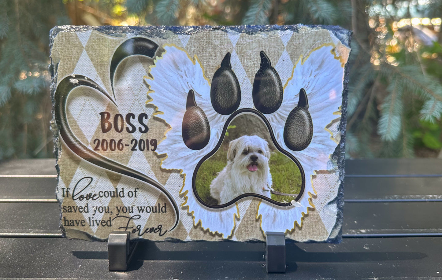 Personalized Pet memorial photo plaque, Memorial Photo Plaque, Photo Memorial Keepsake