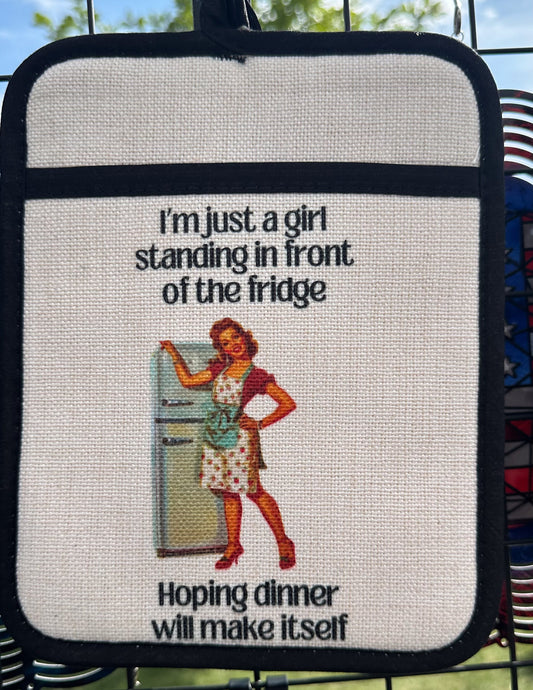 Sassy Oven Mitt, Funny Kitchen Decor, Sassy Gifts for Sister