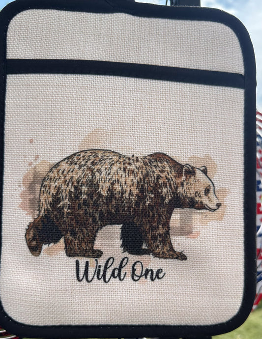 Bear Oven Mitt, Nature Lover Kitchen Decor, Outdoorsy Gift