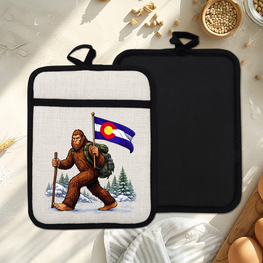 Bigfoot Pot Holder – Silicone Trivet Mitt | Pocket Style Heat Resistant Mitt