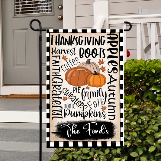 Custom Double-Sided Fall Garden Flag - 12x18 Outdoor Decor for Autumn
