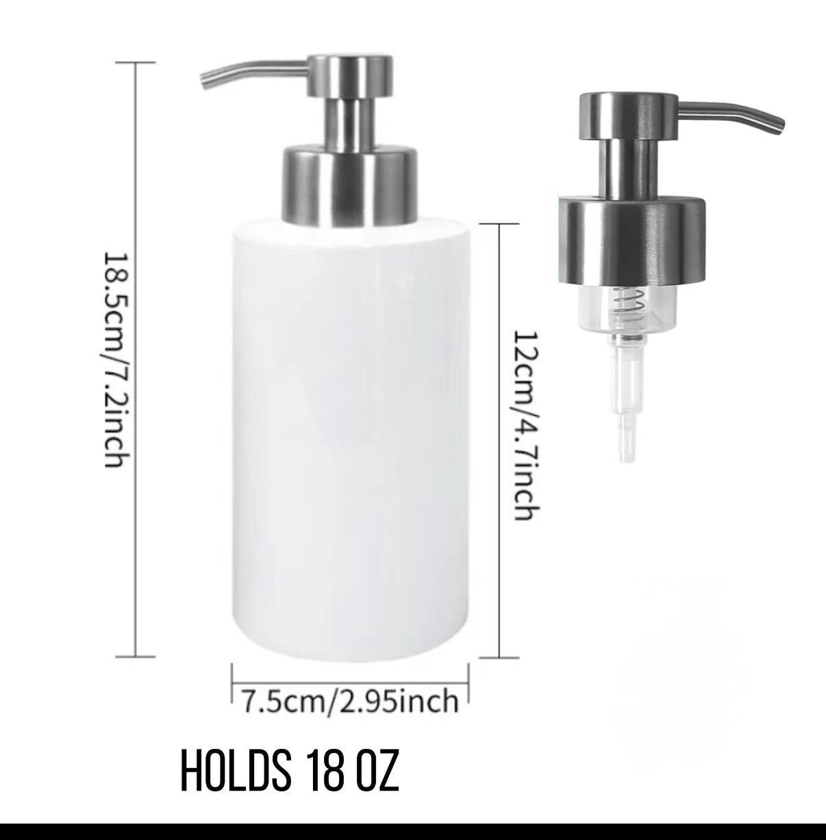 Stainless Steel Soap Pump Dispenser for 18oz Sunflower Lotion - Stylish Bathroom  Kitchen Decor Gift for Teachers Moms and Hostesses
