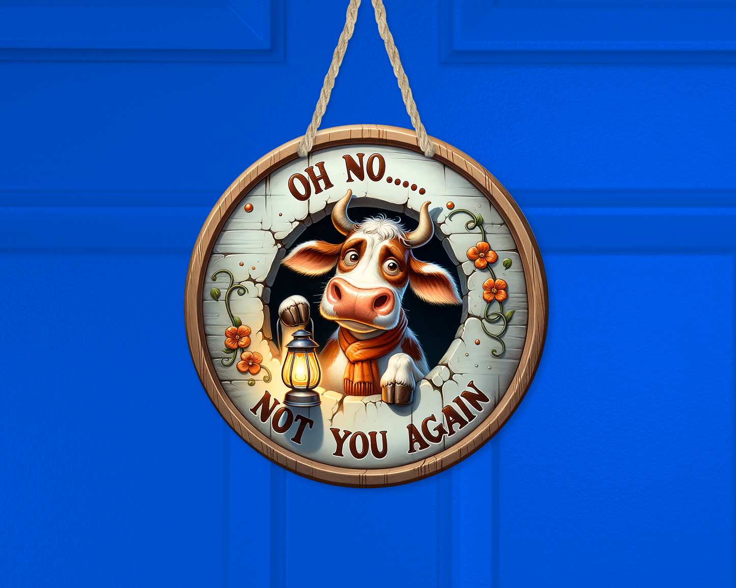 Unique 10' Round Nut House Door Wreath with Cute Squirrel, Front Door Decor, Unique Gift for Squirrel Lover, Unique Door Decor, Quirky Sign