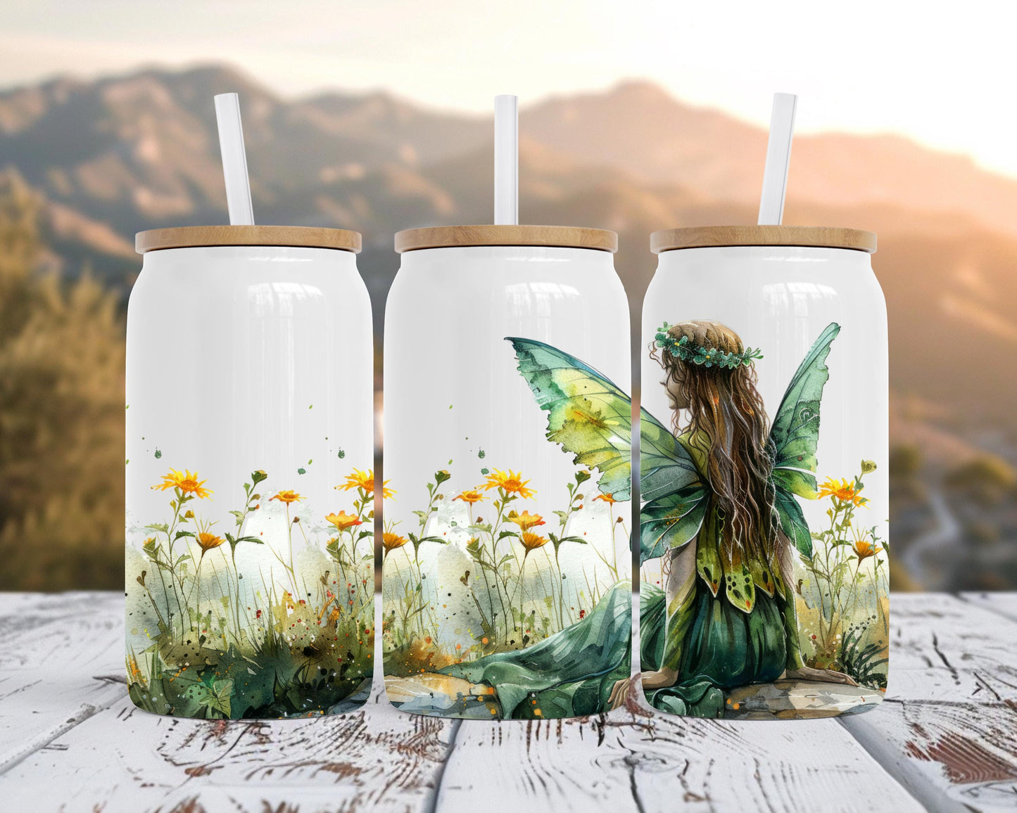 Magic Field Fairy Tumbler, Fairy Lover Gift, 16oz Stainless Steel Soda Can, Magical Gift