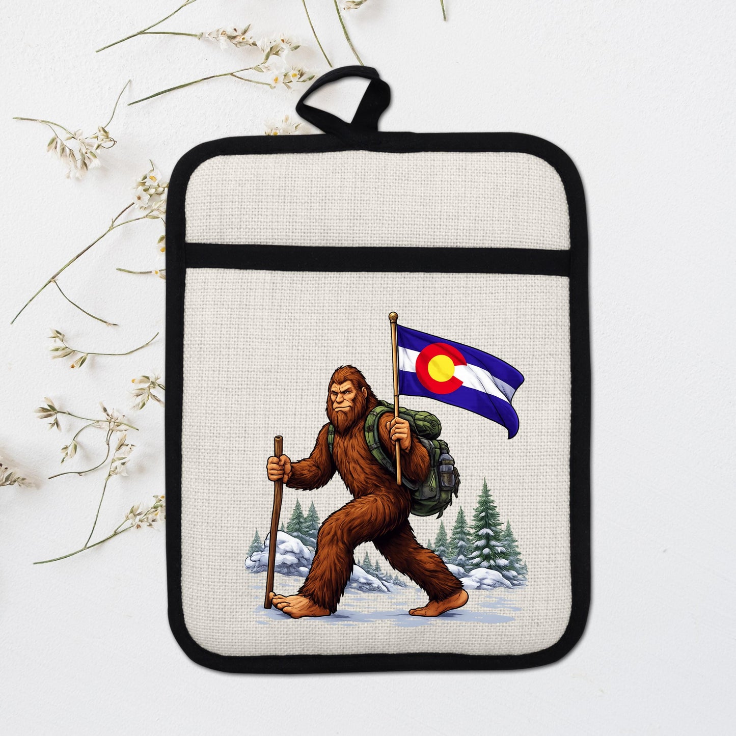 Bigfoot Pot Holder – Silicone Trivet Mitt | Pocket Style Heat Resistant Mitt