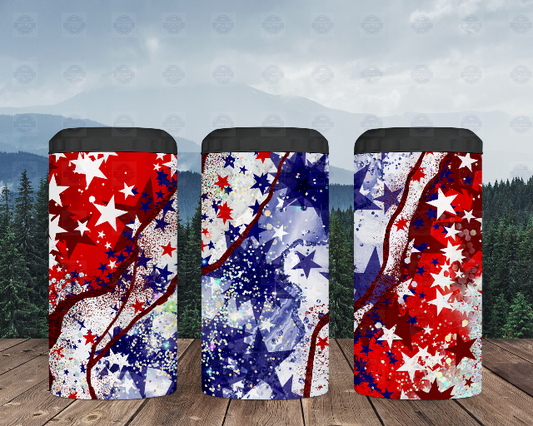4th Of July 4-in-1 Can Cooler