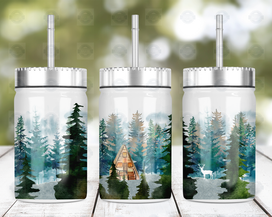 I Run On Coffee & Christmas Cheer 16oz Frosted Glass Tumbler, Iced Cof –  Wild Outdoor Creations