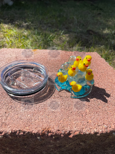 Duck Tumbler with 3d Bubble Topper, What the Duck Tumbler