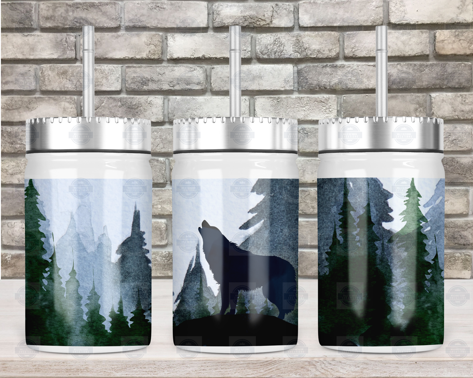 Mason Jar with Lid and Straw, Moose Tumbler, Outdoorsy Gift for Men, T –  Wild Outdoor Creations